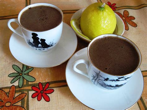 limon ve türk kahvesi